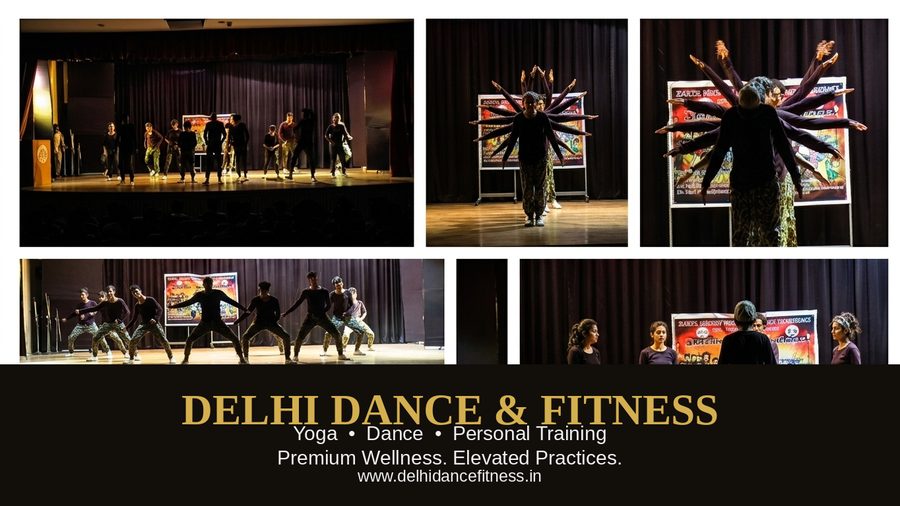 dance choreography stage performance collage Delhi Dance Fitness